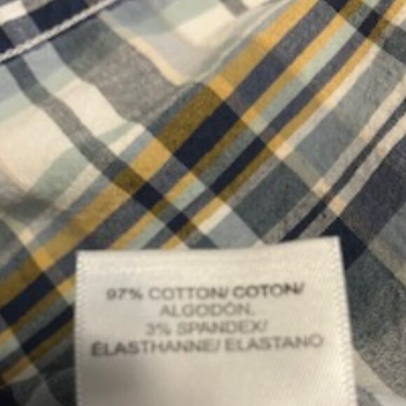 Lucky Brand L/S Snap Shirt  Size M  Saturday Stretch - Picture 8 of 9